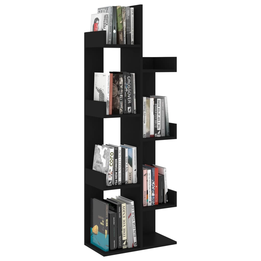 Bookshelf Black 48 x 25.5 x 140 cm Particleboard