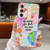 Cartoon Fire Balloon Pattern Case For Samsung Galaxy A57 A37 A17 A56 A36 A26 A16 A55 A35 A15 A54 A34 A14 5G Leather Texture Silicone Cover
