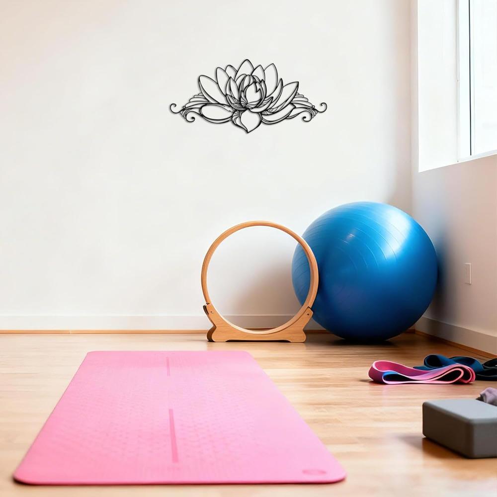 Metal Lotus Wall Art Mandala Home Decor Spiritual Flower Sculpture Yoga Meditation Gift