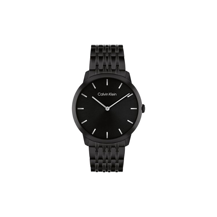 Calvin Klein Quartz Watch Steel Band Black Dial Simple Double Needle Men watches 25300008 25300008