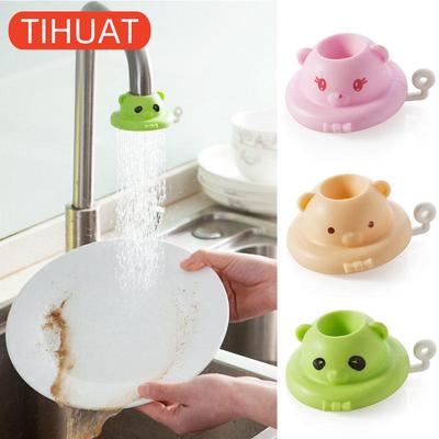 Spruzzatore d'acqua in silicone a risparmio idrico per rubinetto rotazione a 360 gradi