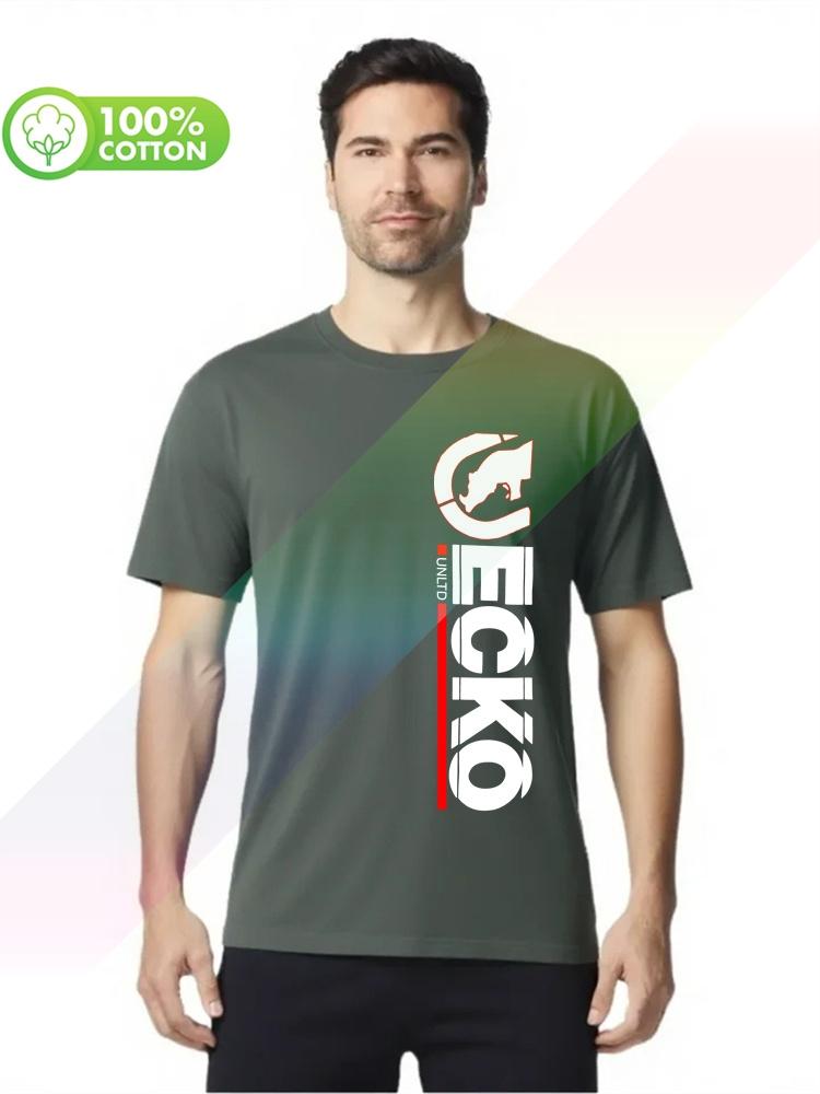 100% Cotton Round Neck Heavy Weight Men's T-shirt Ecko_unltd Novelty Short Sleeve O Neck Cotton Casual T-shirt S-xxxl Tops Tees