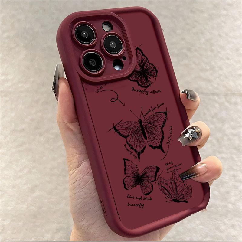 Black Butterfly Phone Case For Tecno Spark 30 10 Pro 30C 20C 10C Spark 20 Pro Plus Case Shockproof Soft Silicone Protect Cover