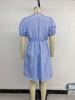 High-End Puff Sleeve Bow Tie Dress - 2026 Summer Collection