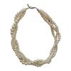 Vintage French Multi-Layer Pearl Choker & Braided Clavicle Necklace