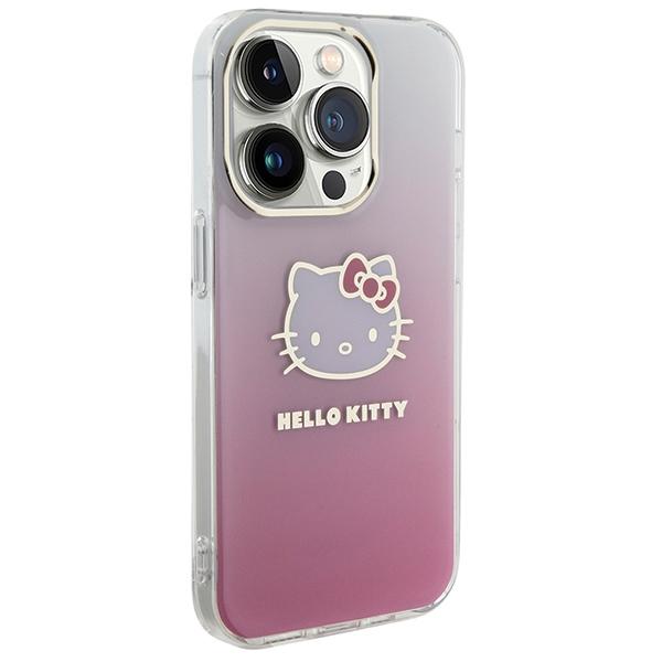 Etui do iPhone 13 Pro Max Hello Kitty Twarde Gradient Różowe