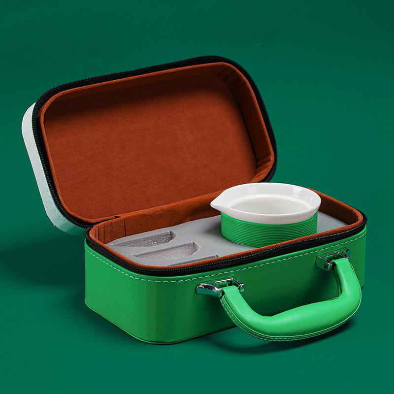 Make a fortune all the way merchandise Kuaike Cup Kung Fu tea set Outdoor portable travel tea set Business activities Gifts