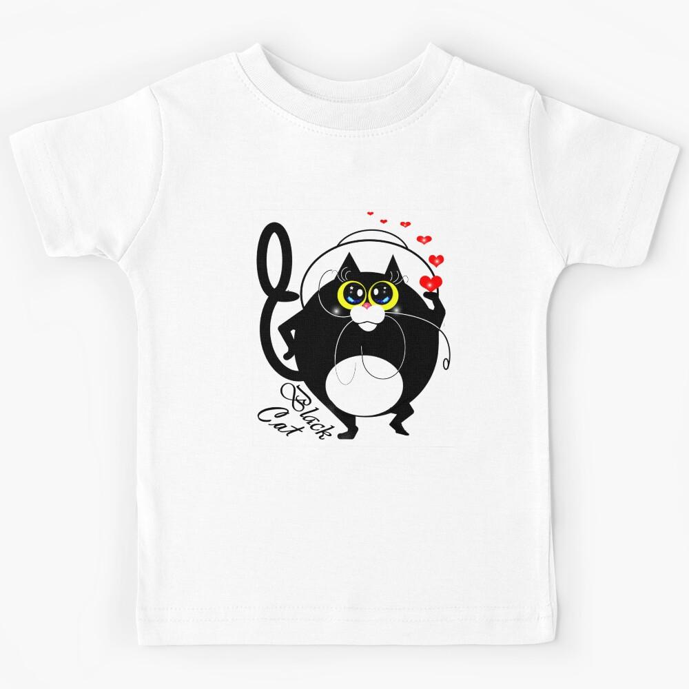 Black cat  Kids T-Shirt 170
