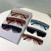 KAMMPT Rimless Sunglasses Men Women Fashion Monoblock Gradient Shades Trendy Brand Design Outdoor Sun Glasses