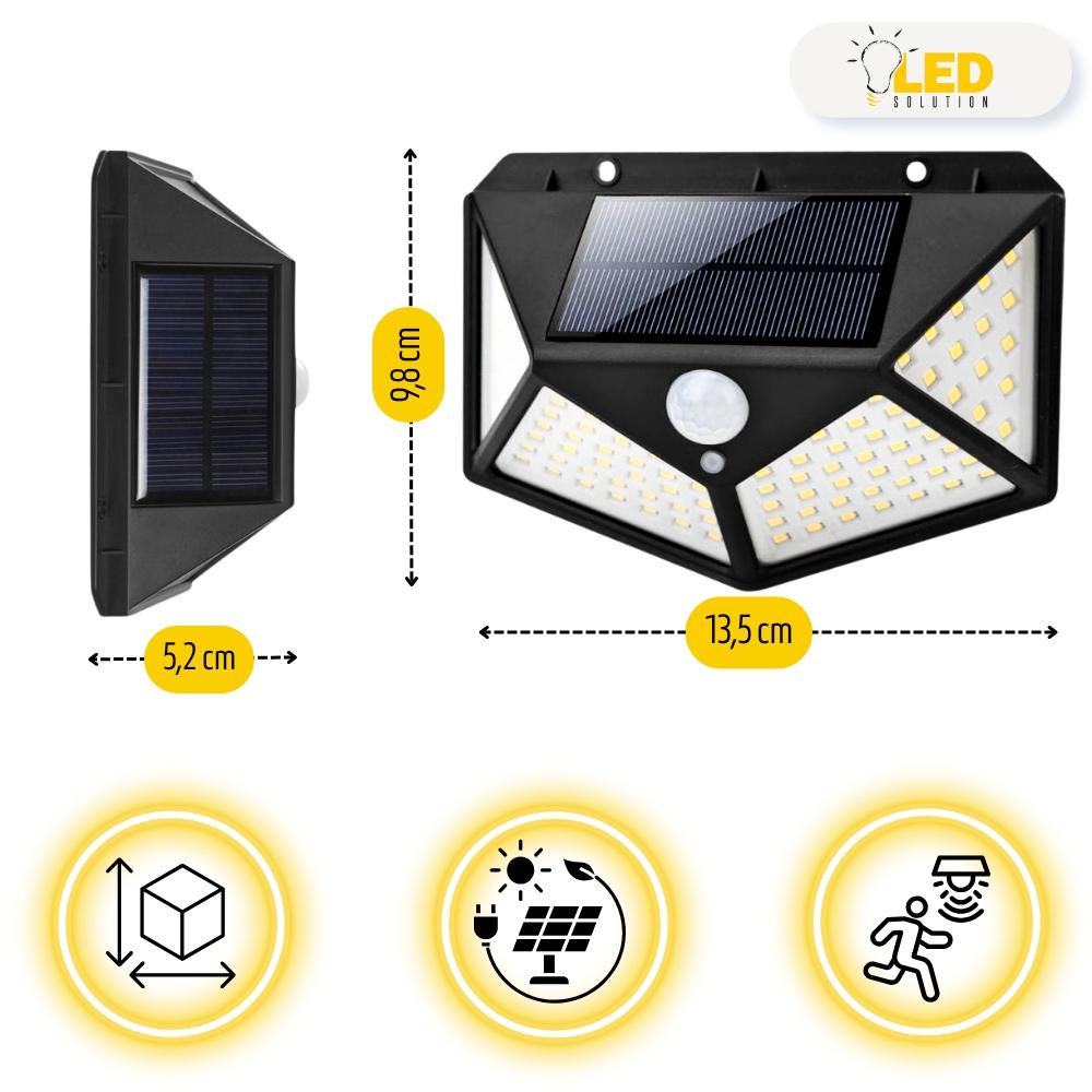LED solar halogen outdoor garden lamp with motion sensor 3 modes IP65
