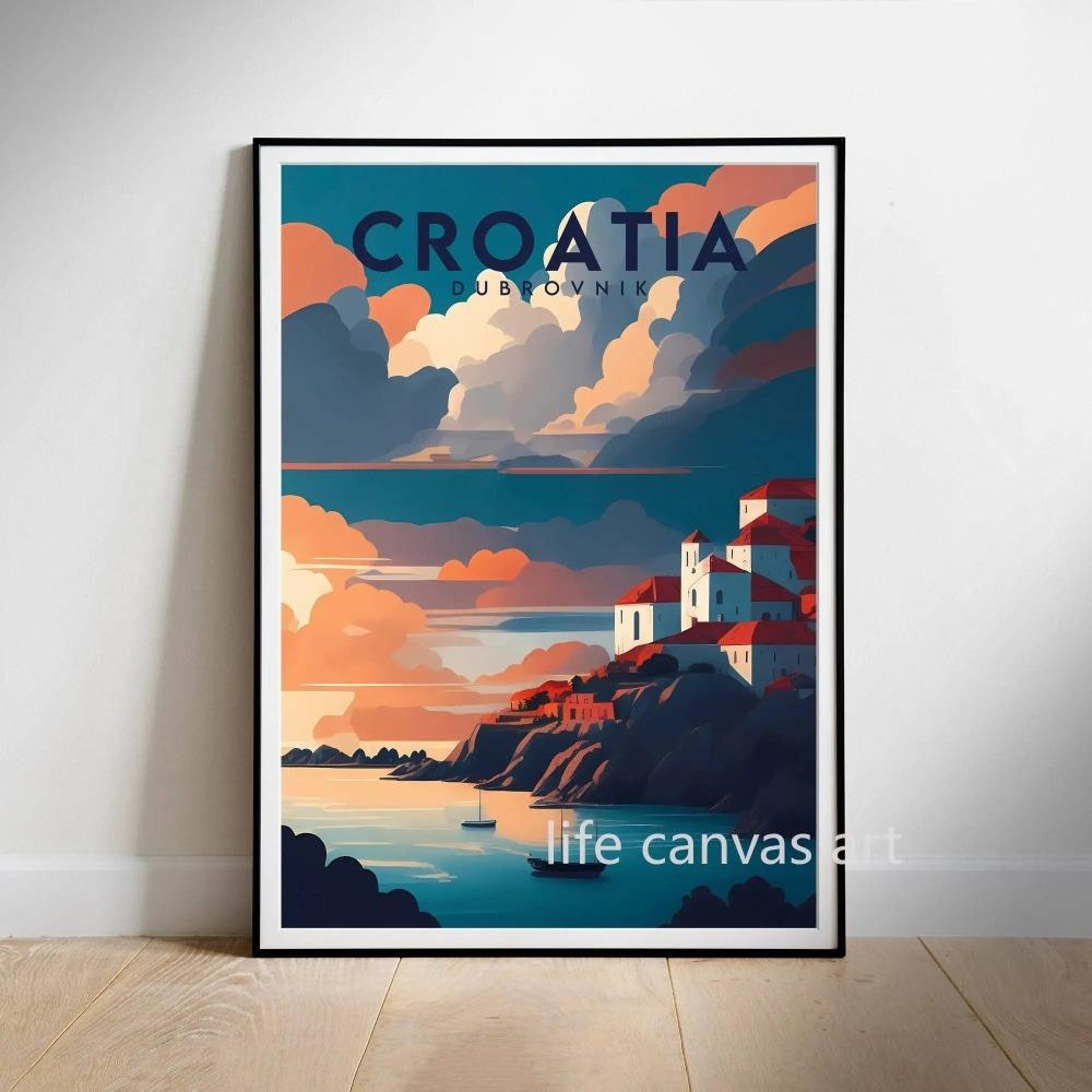 Amsterdam Prag Paris Irland Kunstposter Retro Reise Stadt Norwegen Leinwandmalerei Wanddrucke Für Zimmer Heimdekor