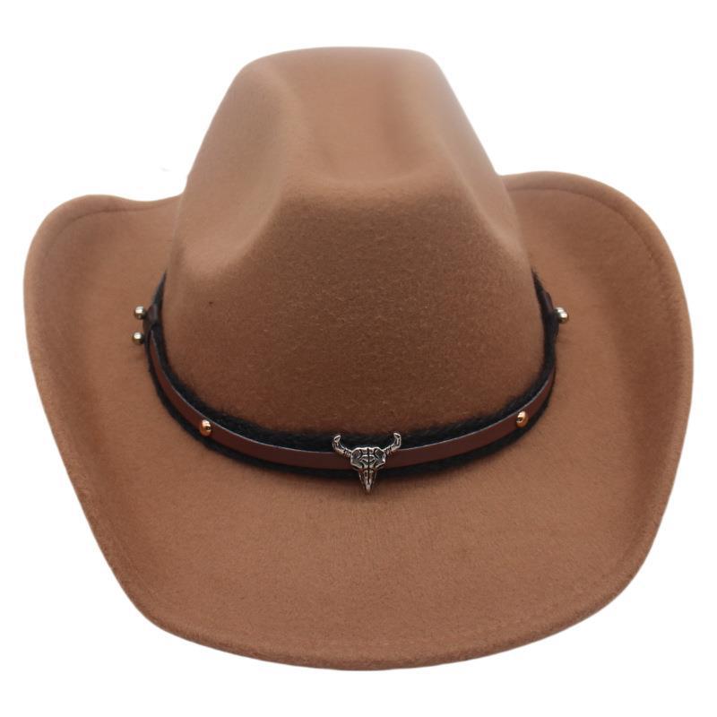 British Celebrity Style High-End Top Hat Tibetan Bull Head Accessories Travel Mountaineering Sun Protection Hat