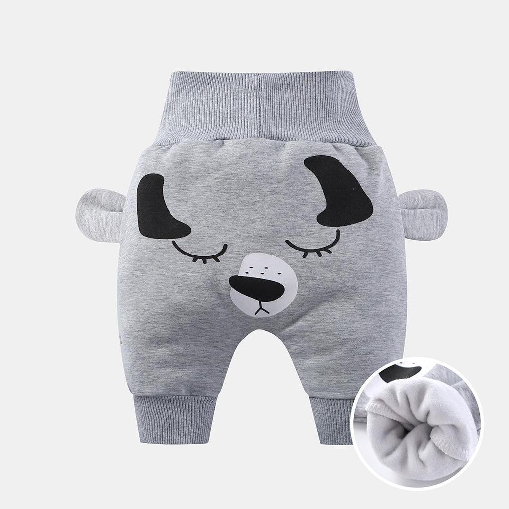Infant High-Waist Belly Protection Pants: Spring & Autumn Style for Boys & Girls
