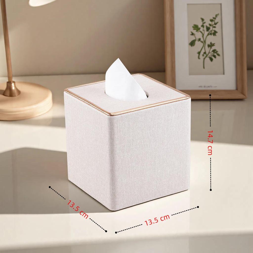 Luxurious Desktop Tissue Box: Stylish Design for Home, Hotel, or Restaurant