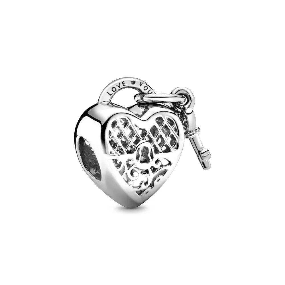 925 Silver Locks Keys Treasure Box Pendant Charm Bracelet Valentine Gift Jewelry Fashion New