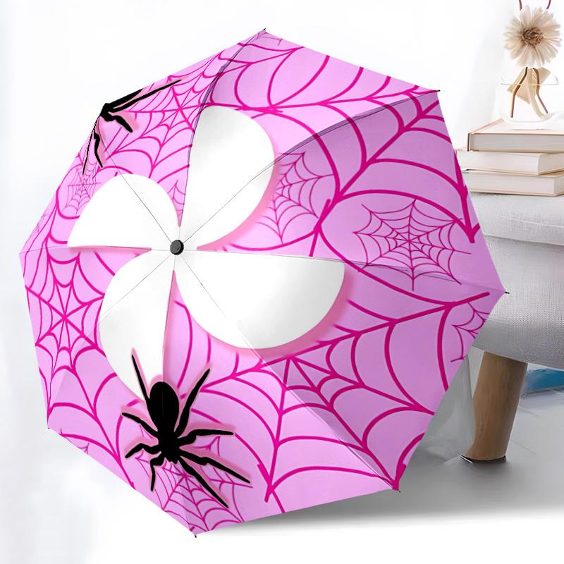 1pc Spider Web Automatic Open/Close Umbrella - Portable Collapsible Umbrella with 8-Rib Stability, Fashion Lovers yy251017149