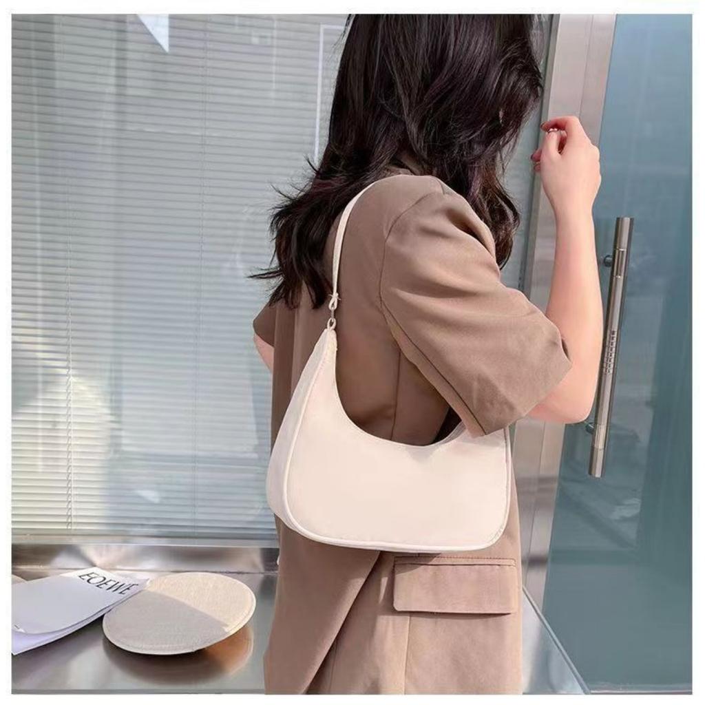 Women's Shoulder Bag, Cheap Women's Crescent Bag, Fashionable and Versatile Women's Handbag, Simple Women's Armpit Bag, Mobile Phone Bag, Wallet