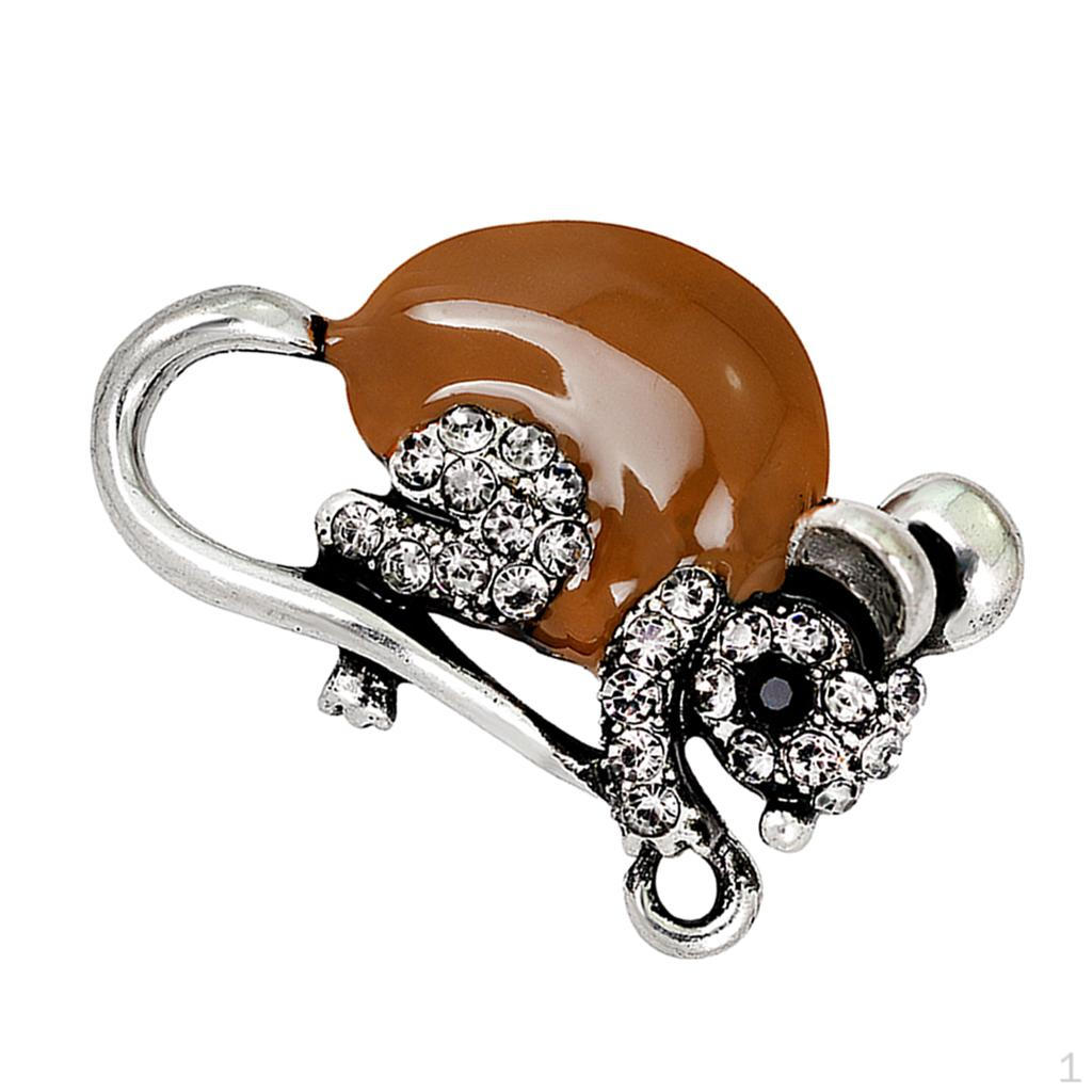 Enamel Cute Mouse Brooches Animal Pin красный