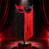 Lightweight Half-Face Masquerade Mask Elegant with Fringe