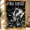 Final Fantasy Dark Fantasy Art D Printed Texture Poster Personalized Wall Art Retro Metal Tin Signs for Room Ornaments Decor