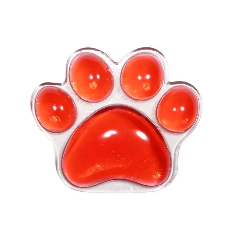 Cute Mouse Cat Office Silicon Pad Paw Wrist Support Pad Comfortable Soft Wrist Rest Hand Pillow Pain Relief Non-Slip Base Home