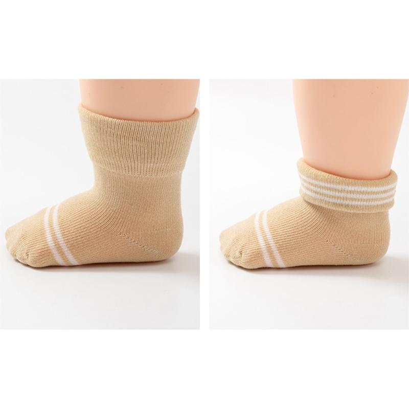 4 Pairs/Set Baby Gloves Socks Bundle 0-3 Months Anti Scratch Soft Mittens Newborn Set Elastic Stockings for Baby Gift