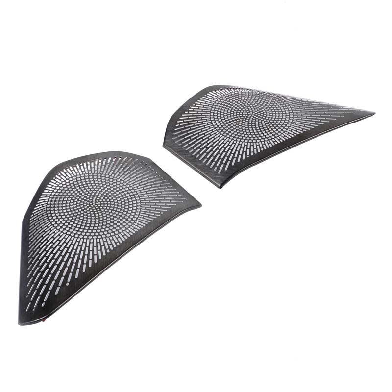 For BMW X3 G45 2025 2026 Rear Door Speaker Cover Car Door Speaker Decorative Mesh Cover Stainless Steel Silver 2pcs