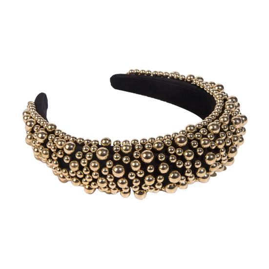 Imitation Pearl Hair Hoop Wide Heightened Headband Flexible Comfortable Fit Hair Hoop Hair Accessory