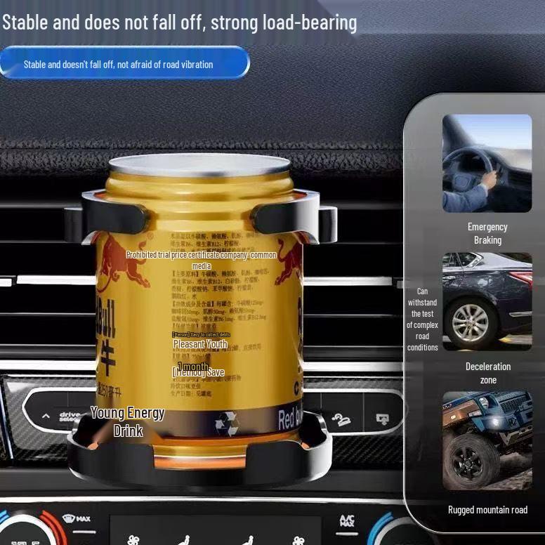 Multifunktionaler Auto-Lüftungsschlitz-Becher- & Teetassenhalter mit Aschenbecher