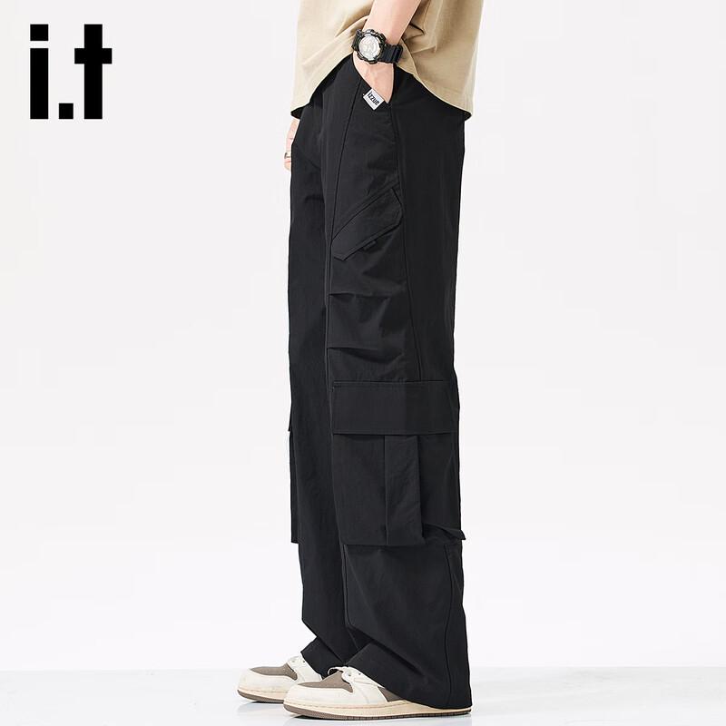 izzue it Men's American Style Multi-Pocket Cargo Pants