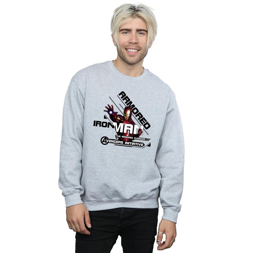 Marvel Mens Iron Man Armored Avenger Sweatshirt