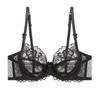 Womens French Lace Bra With Soft Underwire Thin Molded Cup Full Coverage Large Busts Breathable Supportive