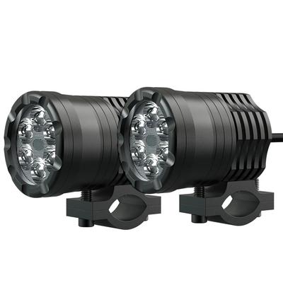 1/2PCS 60W Additional Led Headlights for Motorcycle Universal Moto Spotlight LED Motorcycle Headlight Auxiliary 12V 24V Car Lamp