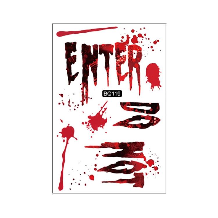 

Bloody Decals Clings for Window Glass Mirror Zombie Theme Cosplay Party Supply