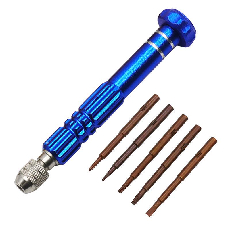 5-in-1 Aluminum Alloy Screwdriver Set for Mobile Phone Repair
