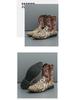 Men's Plus Size Pointed Toe Leather Chelsea Boots - British Style Trendy High-Top Martin Boots for Autumn/Winter.