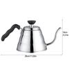 Schwanenhalsförmiger Hand-Drip-Krug Edelstahl Pour-Over-Kessel Pour-Over-Kaffee