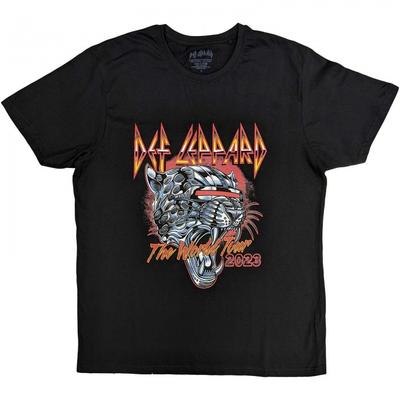 Camiseta de algodão unissex Def Leppard Tour 2023 para adultos