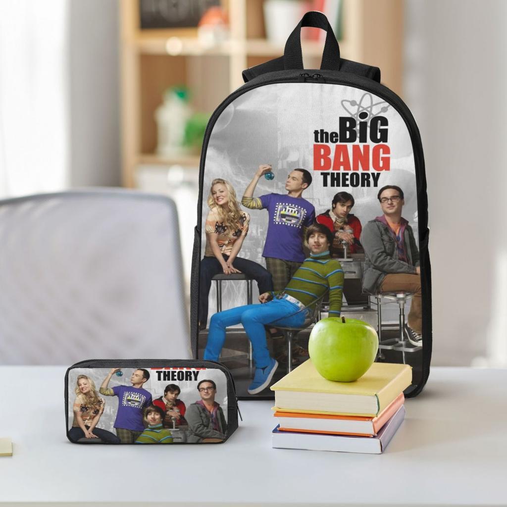 The Big Bang Theory Kids Backpack Lunch Box Pencil Boxes for Boys Girls Kindergarten Backpacks Schoolbag Bookbag Set