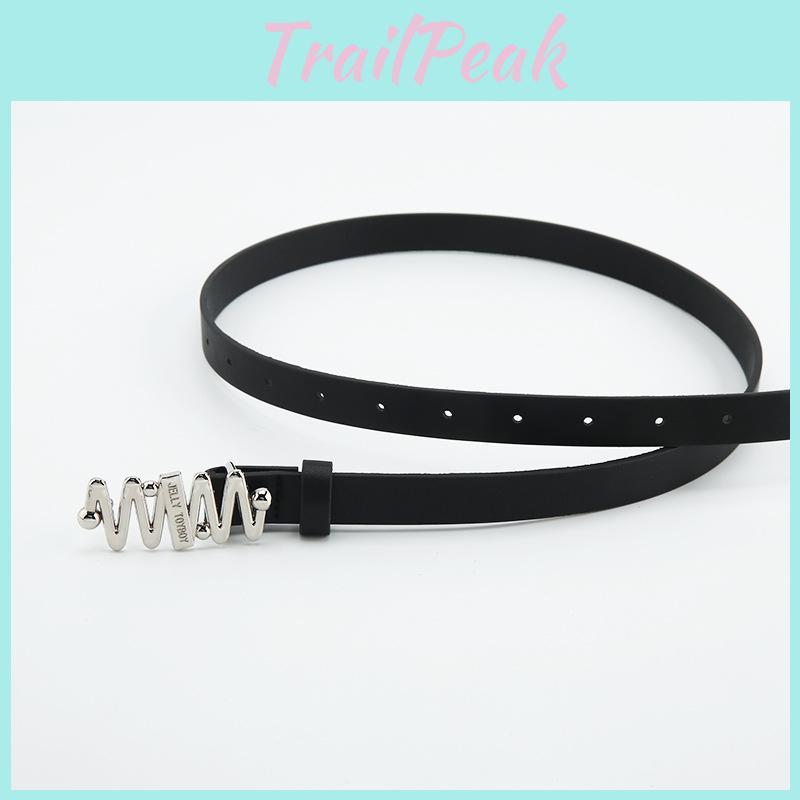 Trendy Womens Casual Faux Leather Belt With Unique Snap Closure For Daily Use