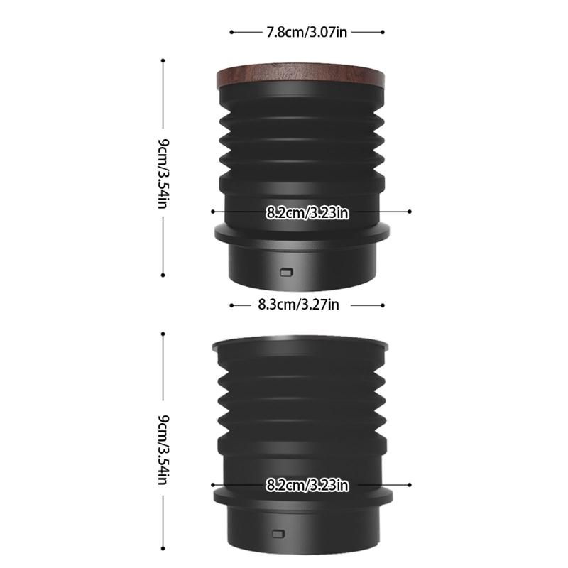 Portable Coffee Grinder Bean Bin Silicone Replacement Powder Hoppers for Outdoor or Home and Office Coffee Brewing