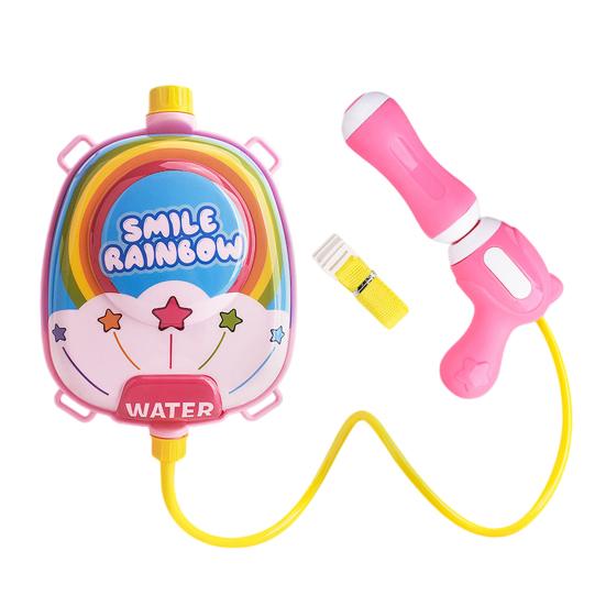 Cartoon Pull-Out Backpack Water Squirter for Kids Large Capacity Spray Toy for Summer Beach Pool Play Fun Outdoor Splash Game for Boy Girls