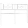 Replacement Headboard Metal White 120 Cm