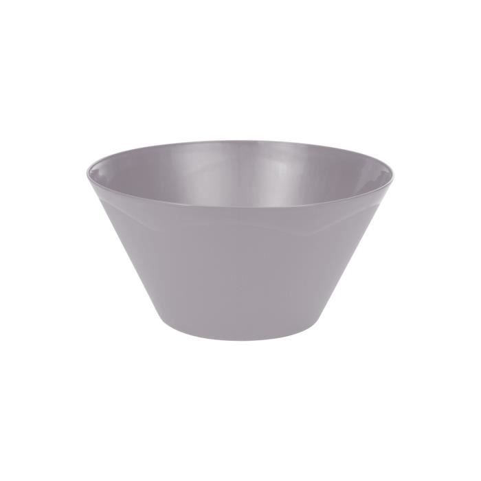 Saladier - Plastique - Taupe - 25 Cm - 3.3l - Compatible Lave-vaisselle