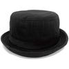 Happy Hat Refreshing Pork Pie Bright Mix Marbled Casual Short Bucket Outdoor Hat, Colors, Fabric, 60cm, Black, Hat-1481-04-60, Men's, Brim, 2-Way,