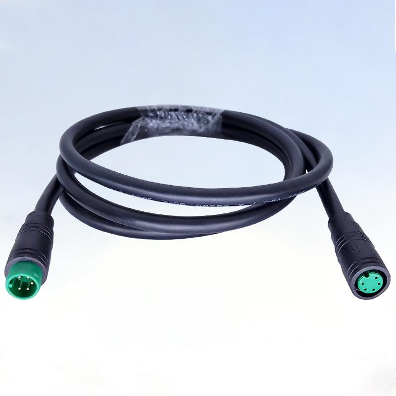 M6 M8 2 3 4 5 6 Pin Male to Female EbikeElectric Butt Cable Plug Connector Scooter Brake waterproof Signal Sensor cord 1 meterl