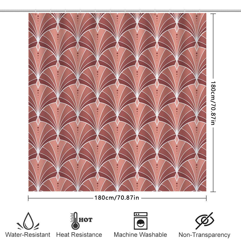 Tiger Pattern Shower Curtain Polyester Fabric Bathroom Decor Home Accessories Waterproof Printing 3D Printed 72X84 Inches Pink P