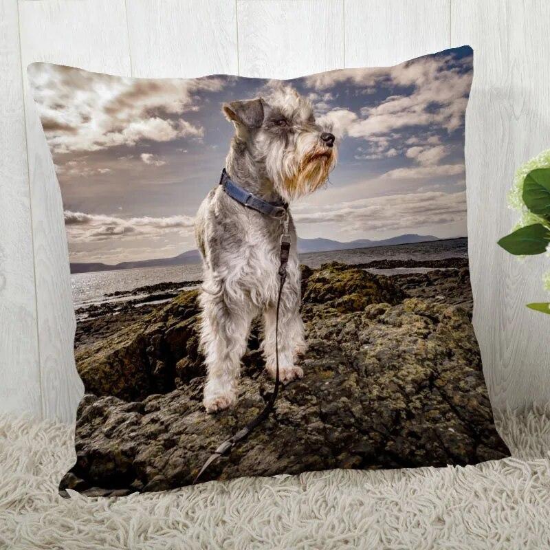 Pillowcase Schnauzer  Modern Home Living Room Decoration