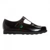 Kickers Girls Fragma Patent Leather T-Bar School Shoes
