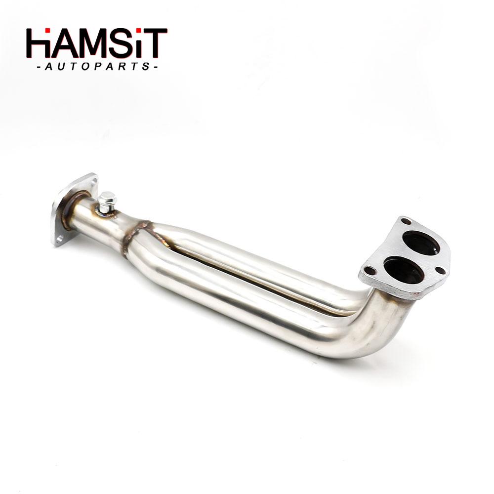 Hamsit exhaust manifold header for 88-00 Honda Civic CR-X Del Sol D Series Engine SOHC stainless steel